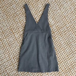 H&M Pinstripe Overall Skirt